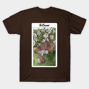 The Empress Rabbits Card T-Shirt